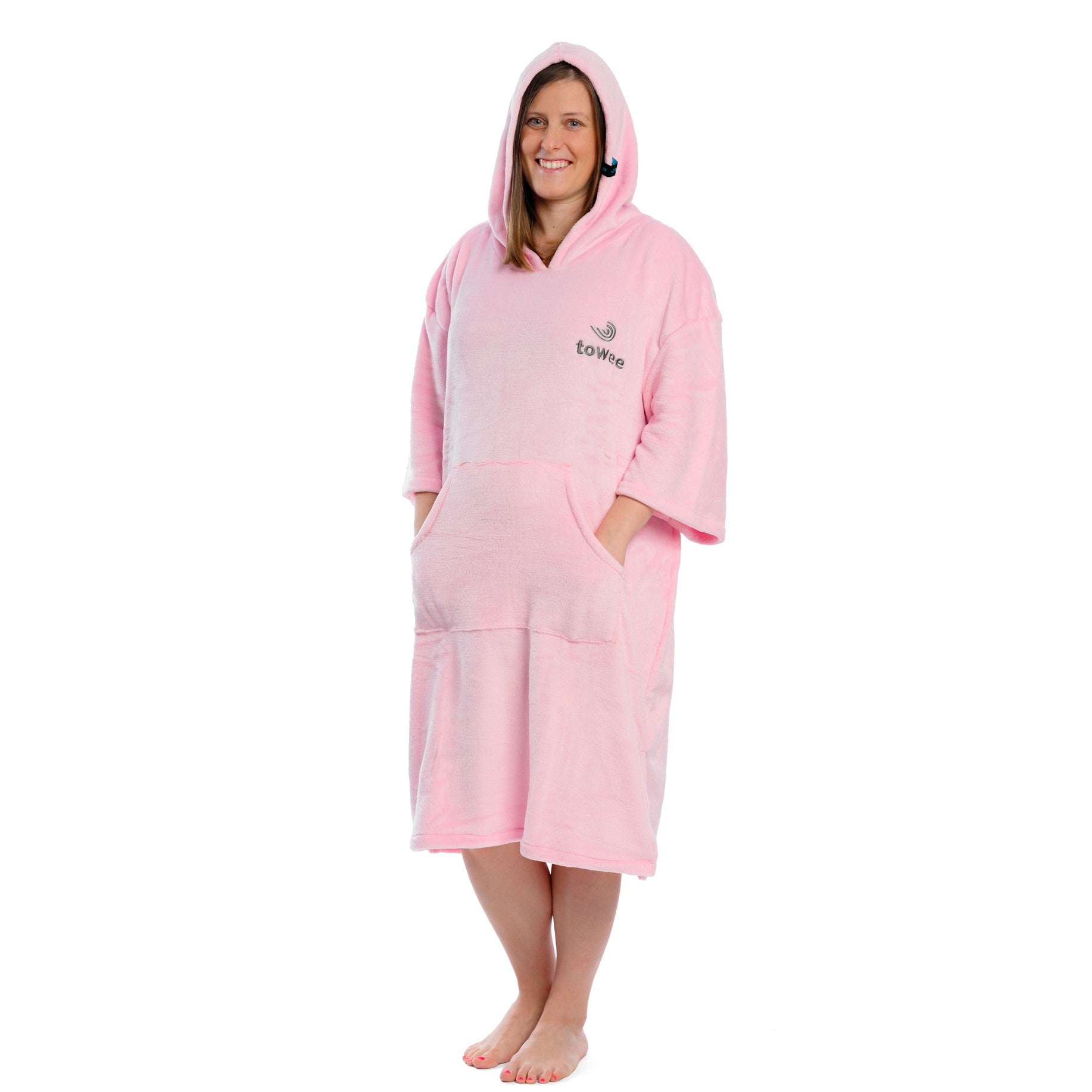 Flong poncho blanket warmee pink