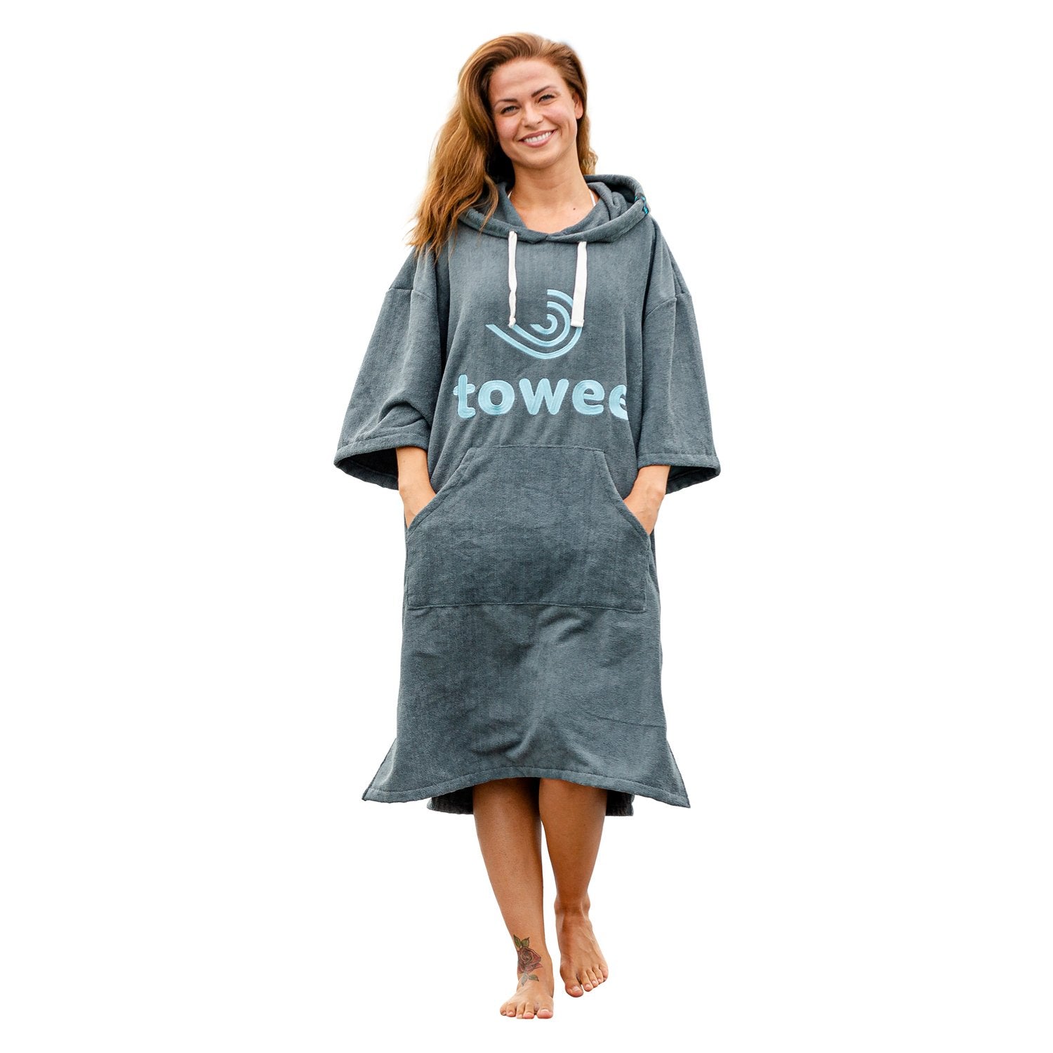 Surf poncho Towee blue, 70 x 100 cm