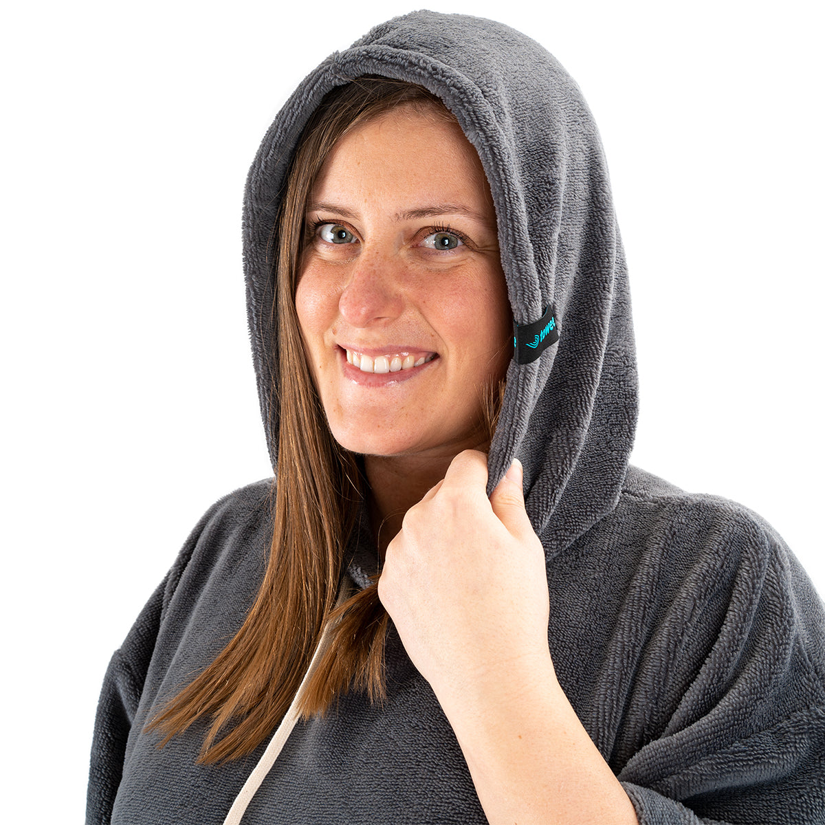 Surf poncho mono gray, 70 x 100 cm