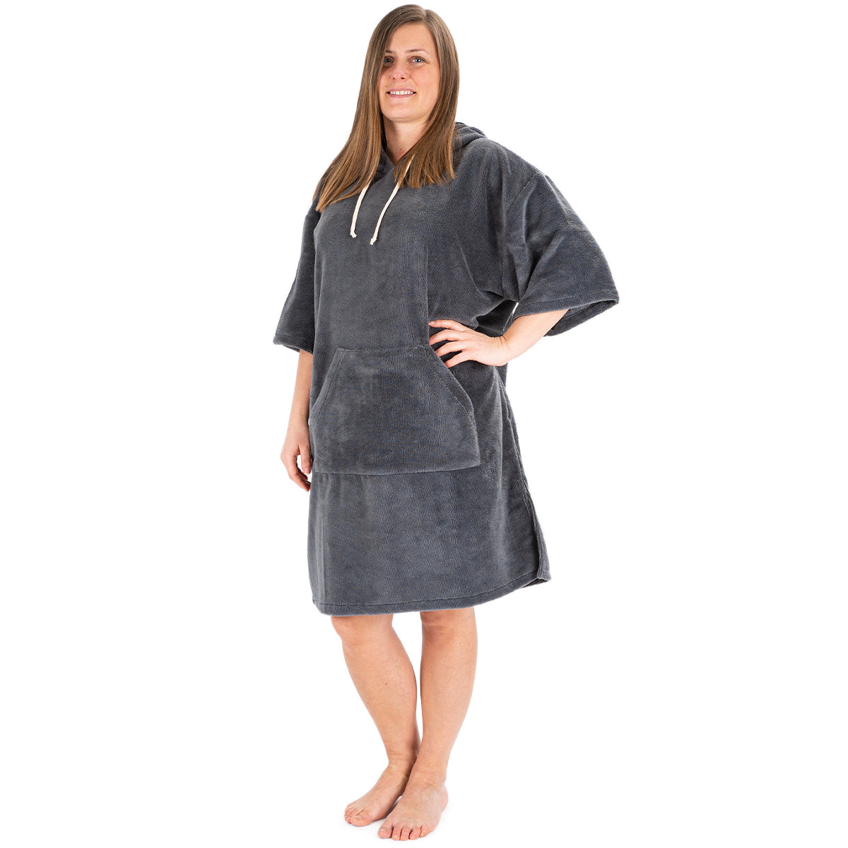 Surf poncho mono gray, 70 x 100 cm