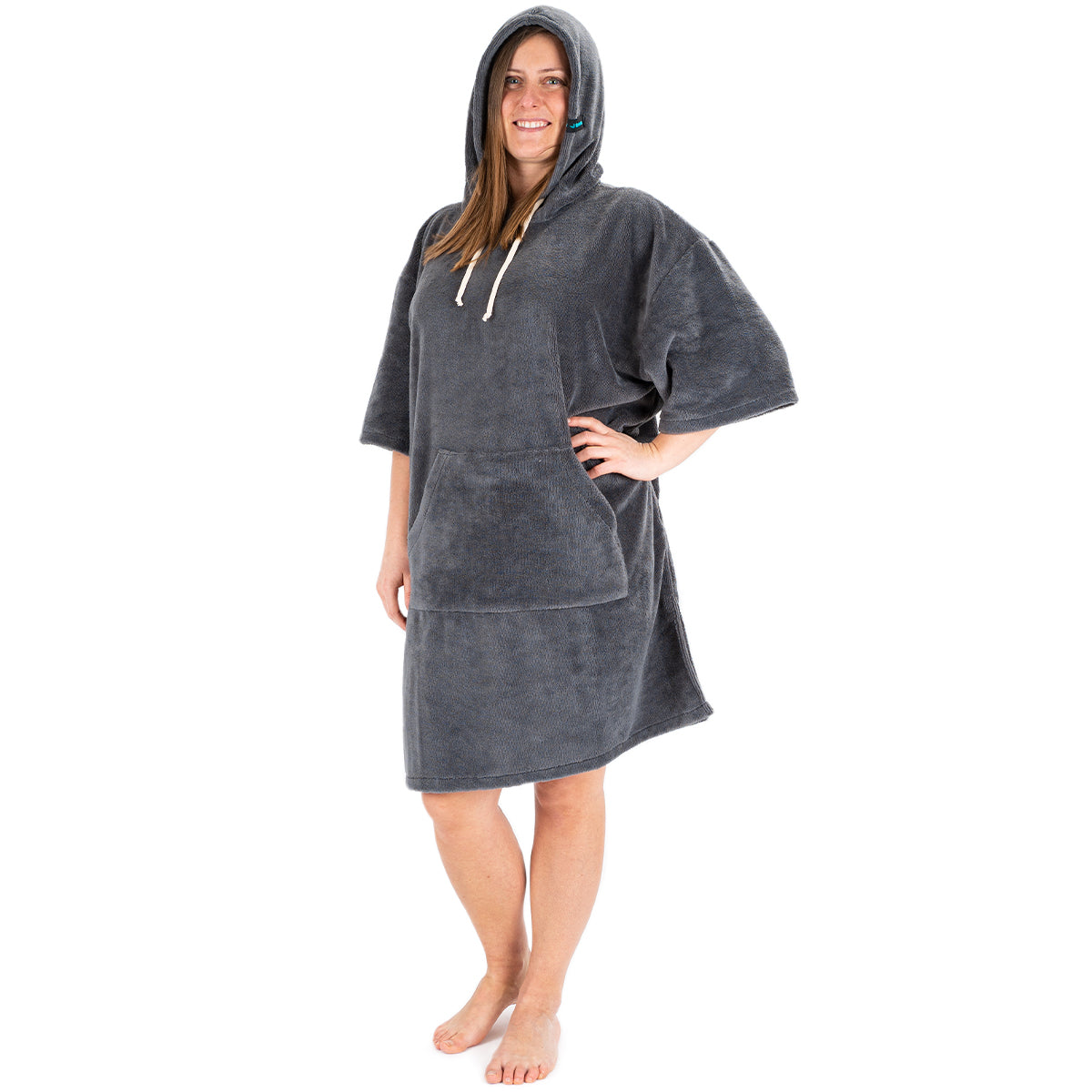 Surf poncho mono gray, 70 x 100 cm