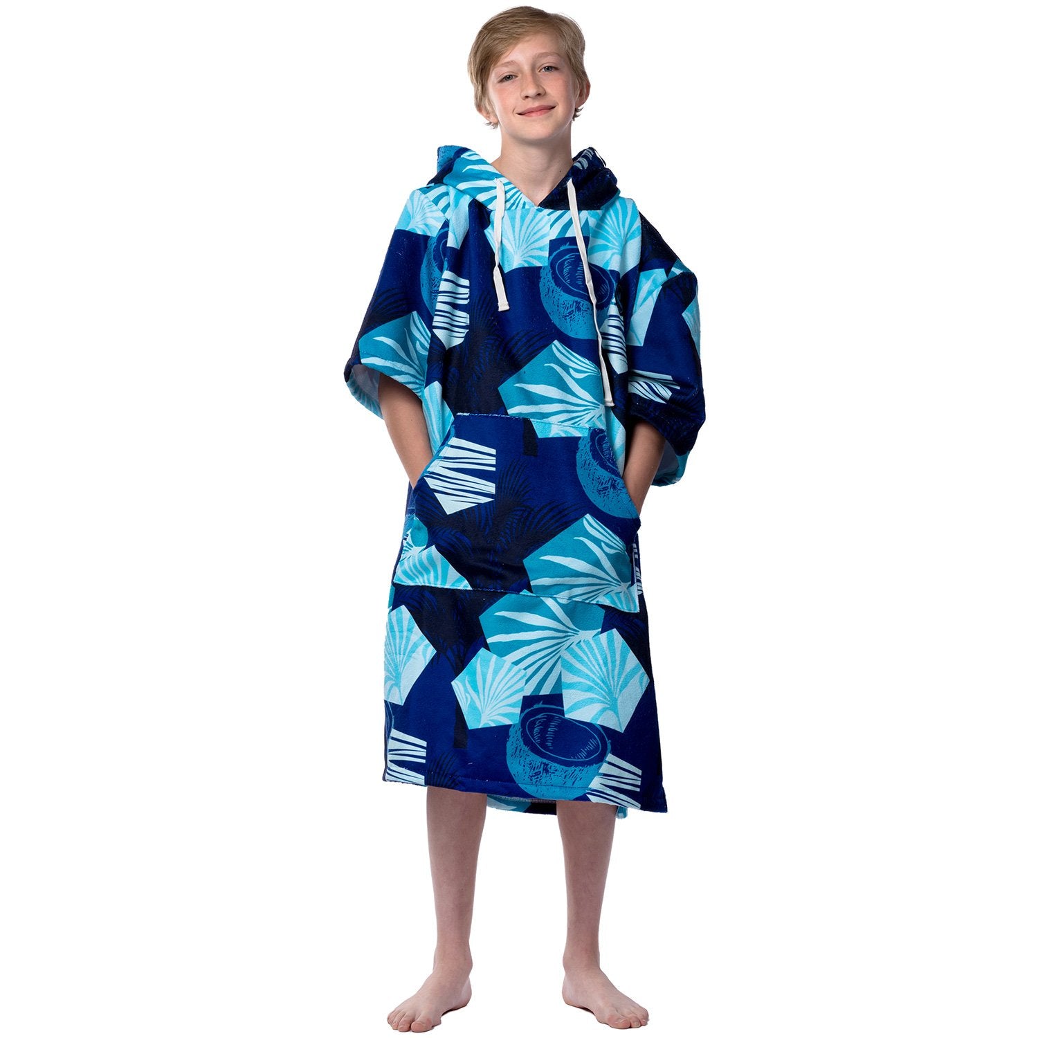 Teenager surf poncho BLUE LAGOON, 60 x 90 cm