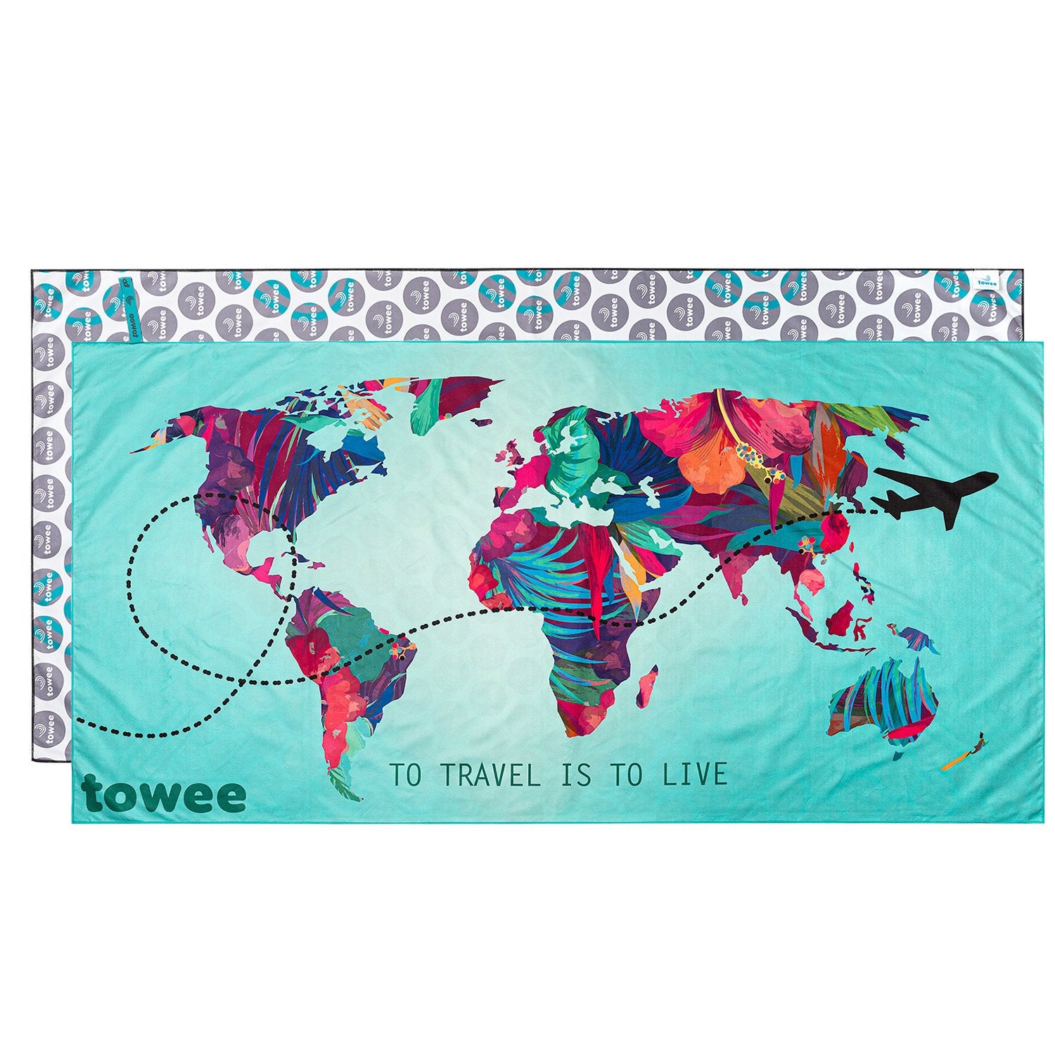 Quick drying towel TRAVEL THE WORLD