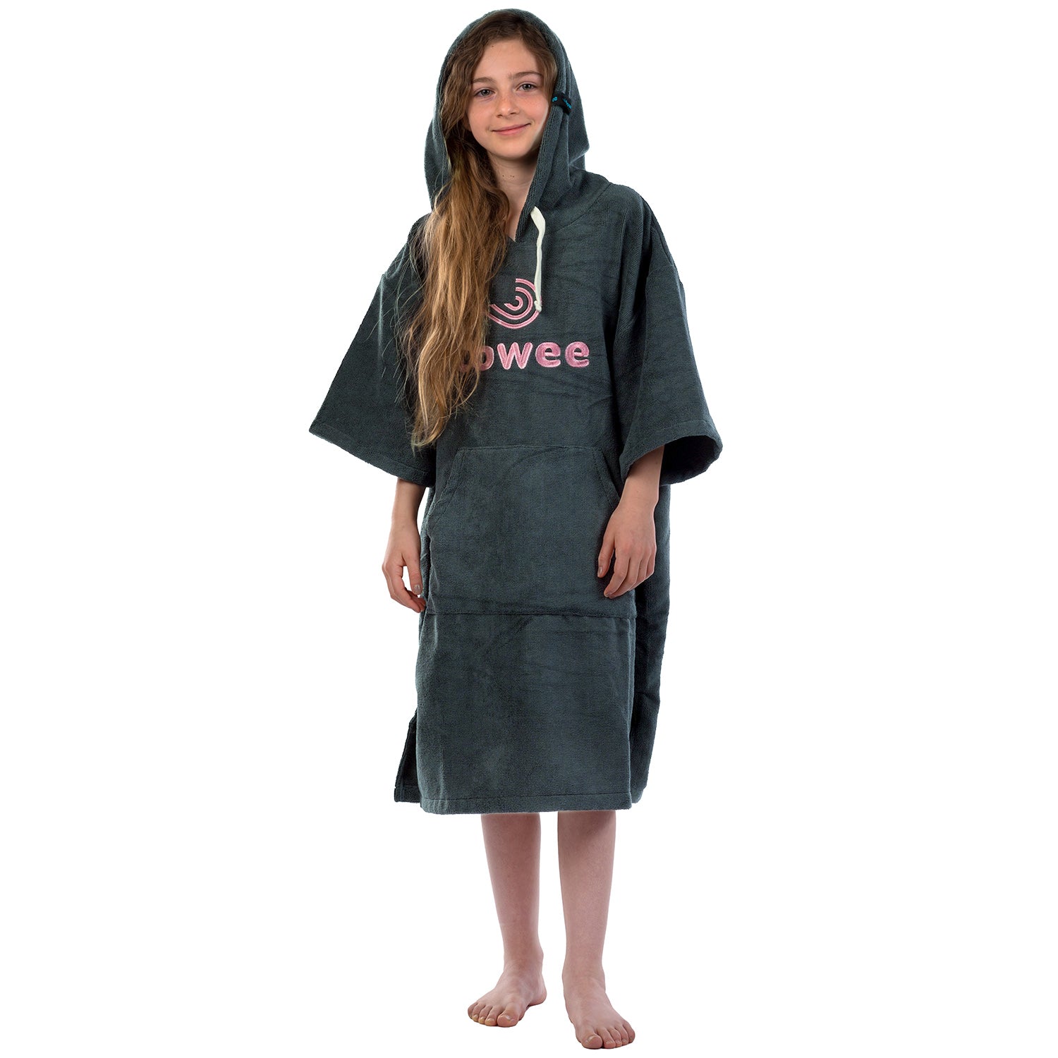 Teenager surf poncho Towee pink, 60 x 90 cm